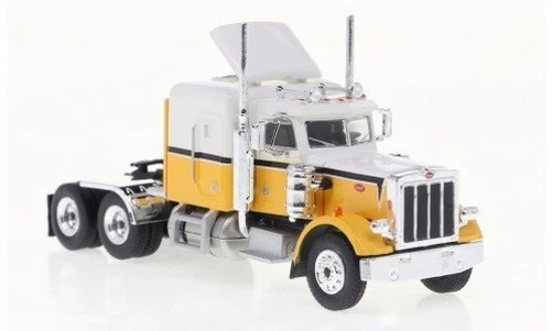 Brekina 85717 - 1/87 Peterbilt 359, Bianco/Giallo Scuro, 1973 - Nuovo - Immagine 1 di 1