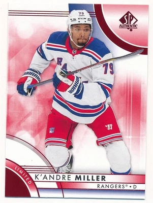 K'ANDRE MILLER 2023-24 SP AUTHENTIC RED #83 RANGERS HOCKEY MINT - Image 1 of 2