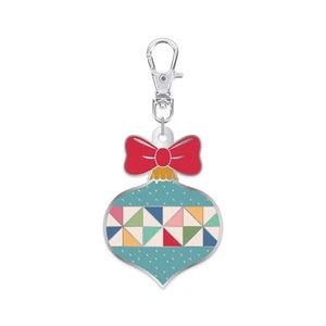 ENAMEL ORNAMENT CHARM ~ Swivel Clasp ~ Lori Holt Happy Charm for Riley Blake - Picture 1 of 1