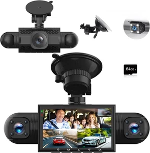 360 Degree View 4 Channel Dash Cam Front and Rear inside Left Right, Dash Camera - Picture 1 of 7