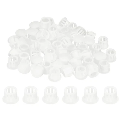 100 Stück Lochstopfen 2/5 Zoll runde Bohrschrauben-Lochstopfen-Abdeckungen, weiß - Bild 1 von 4