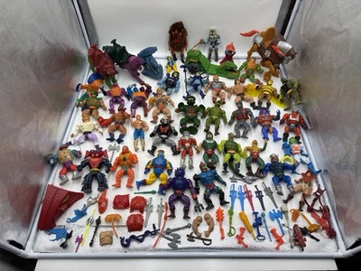 Lote de figuras de acción vintage MOTU He-Man Masters of the Universe años 80 Mattel 42++ Foto 1 de 4