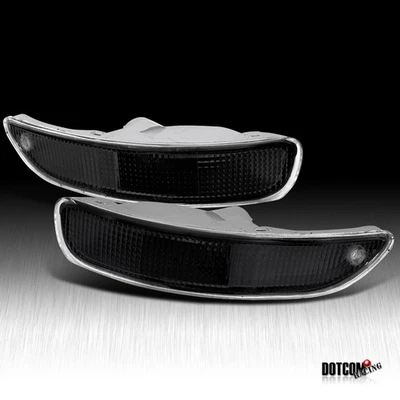 Fit 1993-1997 Toyota Corolla Black Bumper Lights Signal Driving Lamps 94 95 96 Foto 1 de 4
