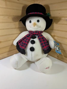 Snowden Snowman Vintage Dayton Hudson Holiday Snowman Plush With Tags 1997 - Picture 1 of 1