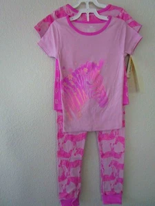 New Carters girls 4 pcs. snug fit cotton pajama set , size 6 - Picture 1 of 3
