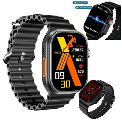 Smart Watch Men Women Bluetooth Heart Rate Sleep Wristwatch For iPhone Android - Image 1 of 4