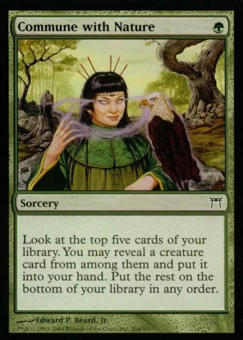Commune with Nature - Medium Play MTG Champions of Kamigawa - Image 1 of 1