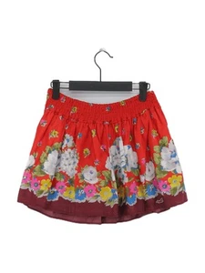 Hollister Women's Mini Skirt XS Red Floral 100% Cotton Short Mini - Picture 1 of 5