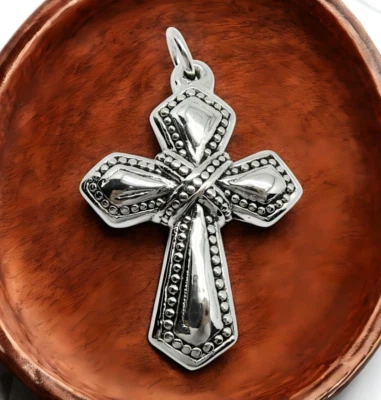 925 STERLING SILVER X CROSS PENDANT LIGHTWEIGHT, CHAIN SOLD SEPARATELY 1576 - Image 1 of 3