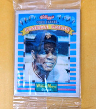 1991 Kellogg's Corn Flakes Baseball Greats CARD WILLIE MAYS GEM SEALED