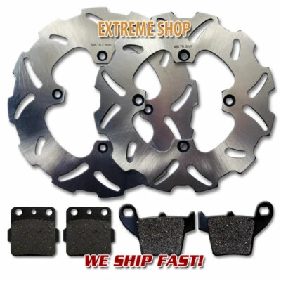 Front + Rear Brake Disc Rotor + Pads for Honda CRF150 R / RB Expert (2007-2021) - Image 1 of 2