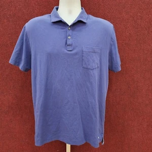 Peter Millar Mens Navy Short Sleeve Pocket Seaside Wash Casual Golf Polo Shirt M - Picture 1 of 5