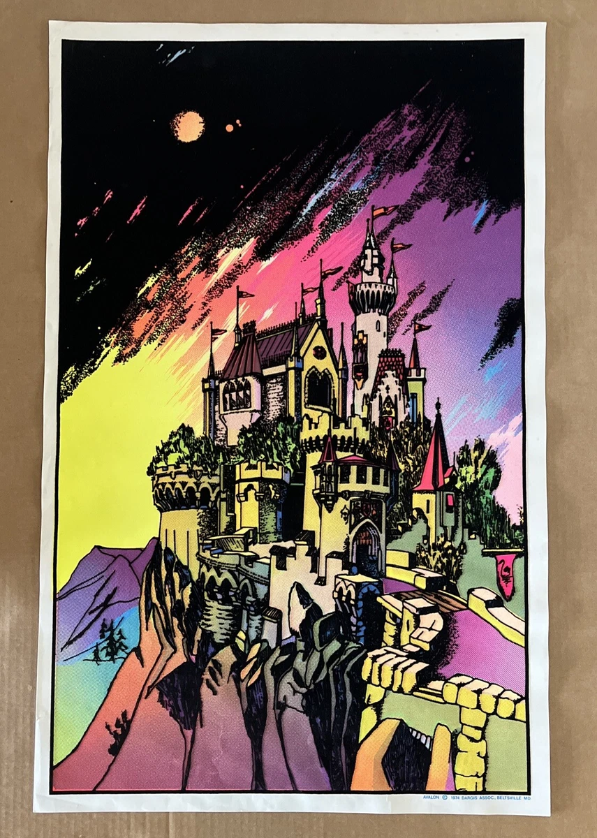 Castle Blacklight Poster for sale | eBay