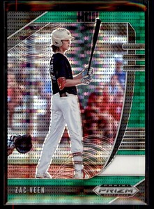 Zac Veen 2020 Panini Prizm Draft Picks Green Pulsar A #PDP9