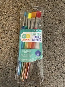 Pack of 5 Horizon Group Go Create Handle Brushes Easy Grip Handle - Picture 1 of 1