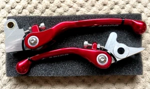 HONDA CRF 300 L CRF 300 RL 2021-2025 FLEXI FLEXIBLE LEVERS SET RED - Picture 1 of 1