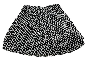 Nine West Black and White Confetti Print Sheer Skirt Size Medium EUC - Picture 1 of 8