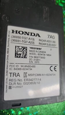 MÓDULO PUNTO CIEGO TRASERO IZQUIERDO HONDA PILOT 19 22 36930 TG7 A13 Foto 1 de 4