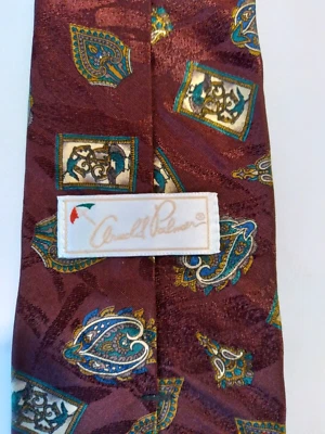 Corbata de seda vintage para hombre golf grande ARNOLD PALMER Foto 1 de 4