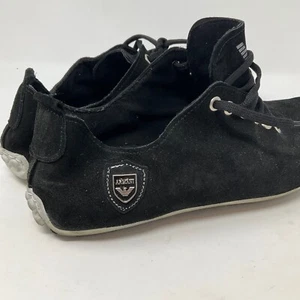 Turnschuhe Armani Sneakers Wildleder Größe 7 Herren schwarz Schuhe UK 6,5 - Bild 1 von 7