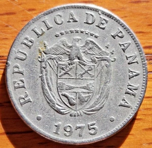 1975 Panama Coin 5 Centesimos KM# 23.2 Central America World Coin Free Shipping! - Picture 1 of 2
