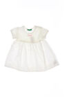 UNITED COLORS OF BENETTON dress Cotton Bow 62 white