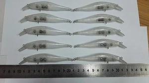 10pcs Unpainted Crankbait Fishing Lure Body 4 1/4 Inch 5/16 OZ Blank lures 8098 - Picture 1 of 1