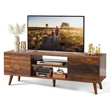 TV Stand for 55 60 inch TV, Mid Century Modern TV Console, Entertainment Cent...