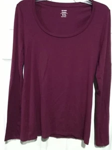 OLD NAVY Woman/Juniors Medium Burgundy Long Sleeve Pullover - Picture 1 of 5