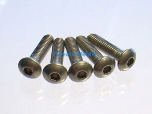 100 viti Brugola Testa Bombata M4x8 Inox ISO 7380 vis tornillos parafusos screws - Foto 1 di 1