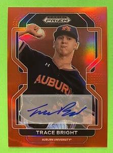 2022 Prizm Draft Picks Trace Bright RC AUTO RED PRIZM Sp 31/50 Rookie #PDP137