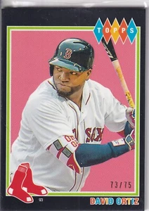 2022 Topps Brooklyn Collection - David Ortiz #42 Black /75 - Bild 1 von 2
