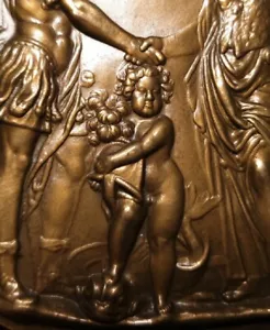 1979 99mm ART MEDAL henry iv marie medici birth dauphin LOUIS XIII by DUPRE - Picture 1 of 4