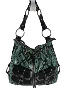 Isabella Fiore Python Shoulder Handbag - Picture 1 of 9