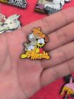 Garfield & Odie Metal Pin Badge Cartoon Brooch for hat backpack lapel bag