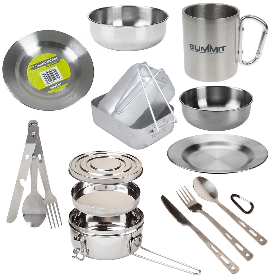 Acero inoxidable para acampar y comer y beber al aire libre - Elige el artículo Foto 1 de 1