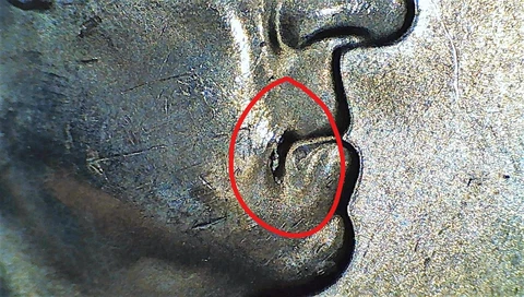 2023 Sally Ride Quarter with Drooling Gorge Die Chip Cover