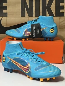 Nike Mercurial Superfly 8 Elite AG Pro Chorine Blue DJ2841-485 Men’s Size 12.5 - Picture 1 of 10