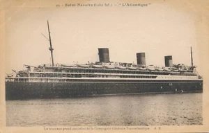 AK vom Dampfer Saint Nazaire L´ Atlantique Ansichtskarte (9256) - Picture 1 of 2