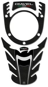 Stickers Kit Resin 3D Tank Guard Compatible for Motorcycle Ducati Diavel - Picture 1 of 3