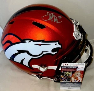 Terrell Davis signed Denver Broncos Flash F/S helmet autographed JSA - Picture 1 of 5
