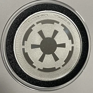 Star Wars Galactic Empire Collectible Coin 1 Troy Oz .999 Fine Silver Round 999 - Picture 1 of 14