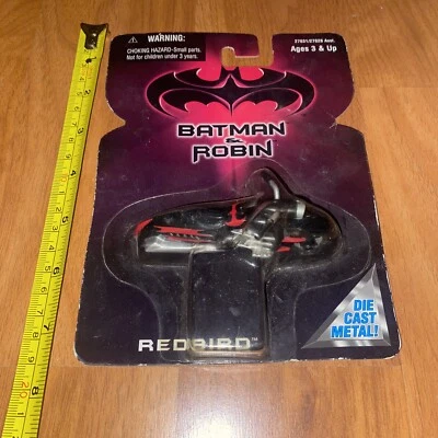 1997 Hasbro Kenner Batman & Robin Redbird Die Cast Metal - Black & Red NEW - Image 1 of 4