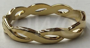 BRACCIALE BRACCIALETTO DA POLSO MELANIA TRUMP PLACCATO ORO LUCIDO - Foto 1 di 3