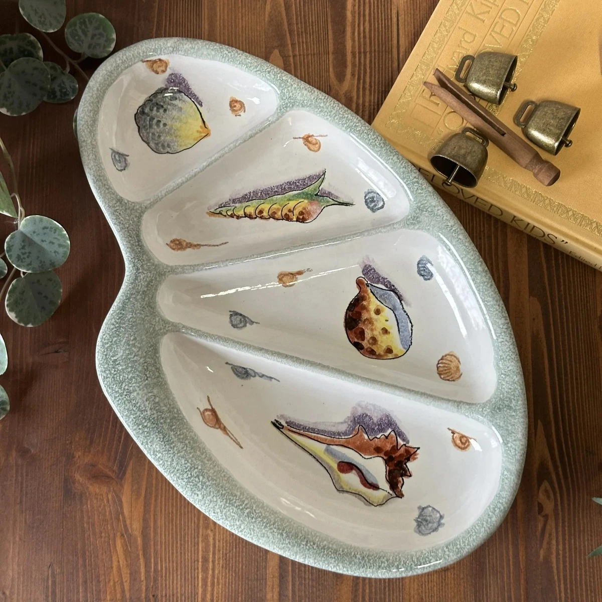 Ceramic Serving Tray Strip Leaf Serving Plates Ceramic Fruit And