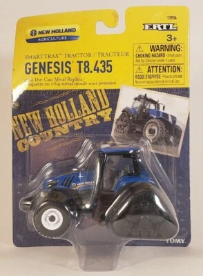 Ertl - New Holland Genesis T8.435 Smarttrax Tractor - 1/64 Die Cast New in Box - Image 1 of 2