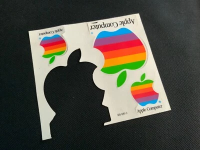 3 Vintage Apple Stickers from 1980 (very old) - Image 1 of 3