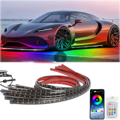 Tira de resplandor de coche que fluye LED RGB luces de neón debajo de la carrocería para Maserati Coupe GT Foto 1 de 4