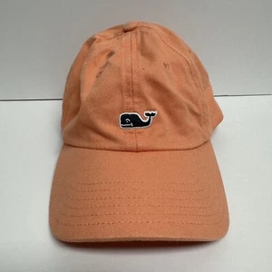 Vineyard Vines Orange Strapback Whale CLEANED Hat Cap RV Hike Outdoors - Picture 1 of 4