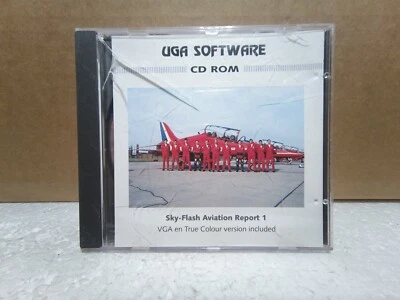 UGA Sky-Flash Aviation Report 1 CD-ROM 1995 PC Dutch Airshow Photo Guide Rare - Image 1 of 3